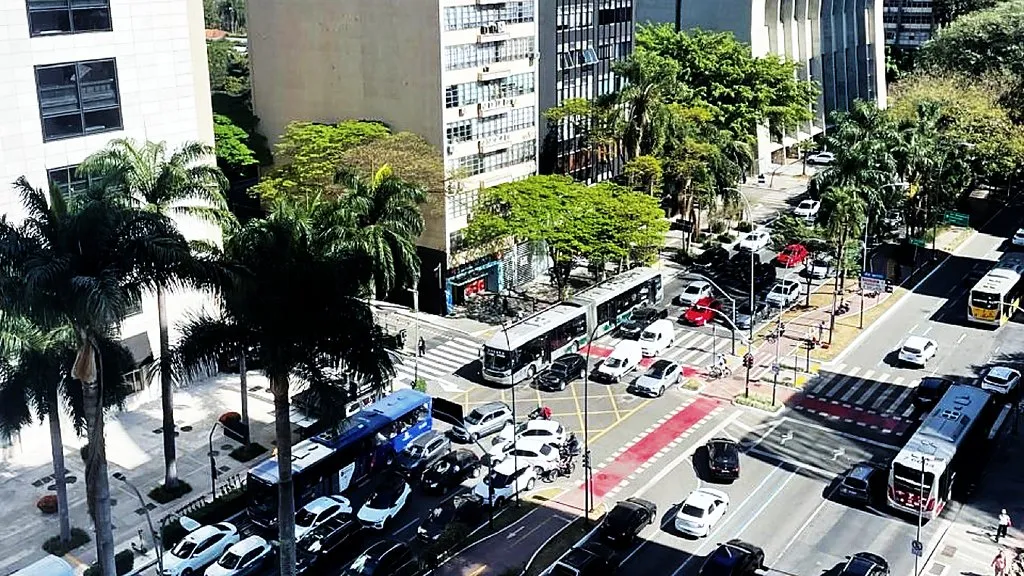 Avenida Brigadeiro Faria Lima vista do escritório da Target Advisor
